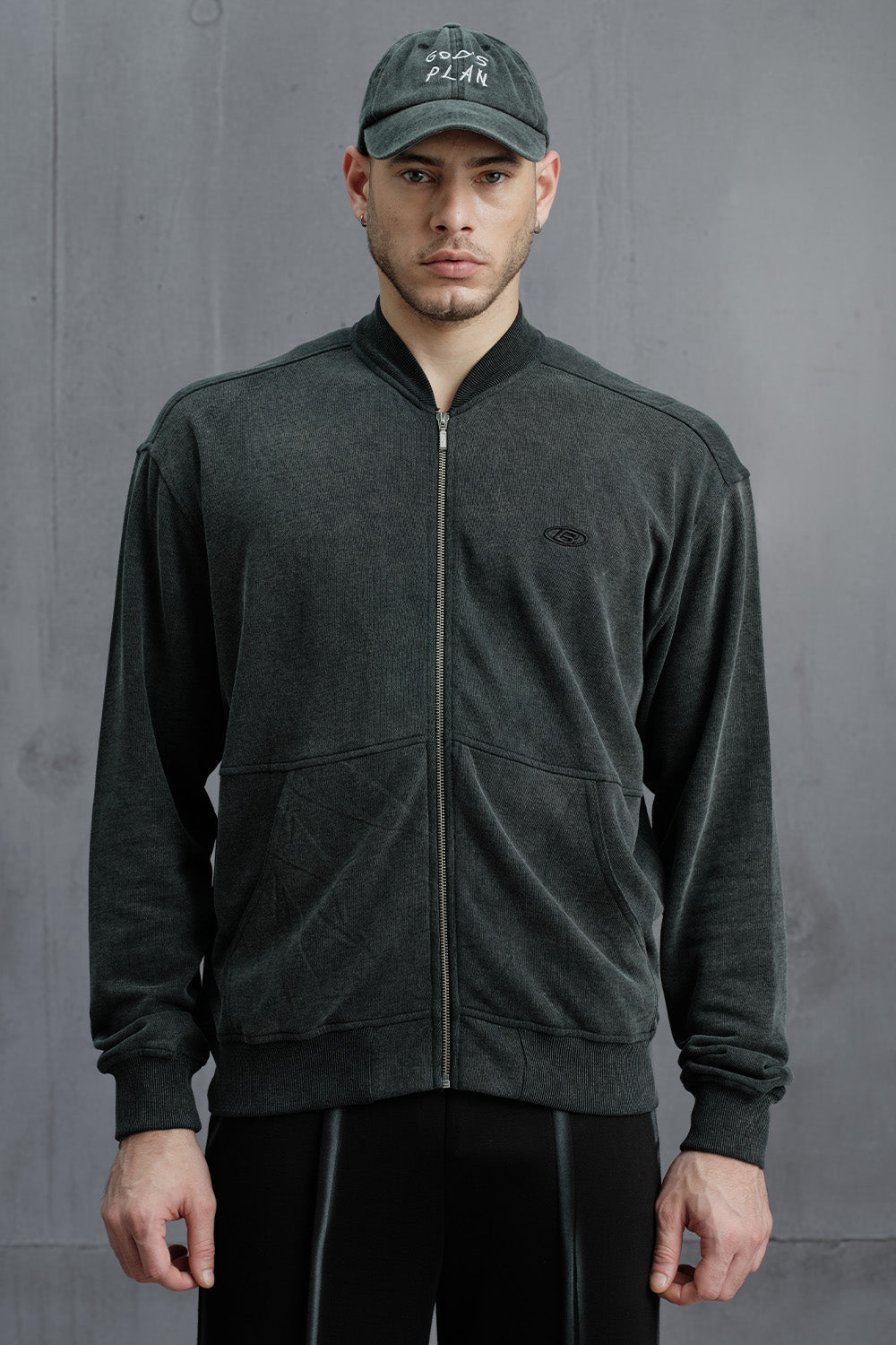 Obsidian Wash Zip Jacket